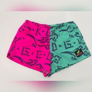 Gecko Split Petro Retro Beach Runners Shorts - S